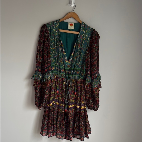 FARM RIO Mix Mini Prints Mini Dress XS - Picture 2 of 15